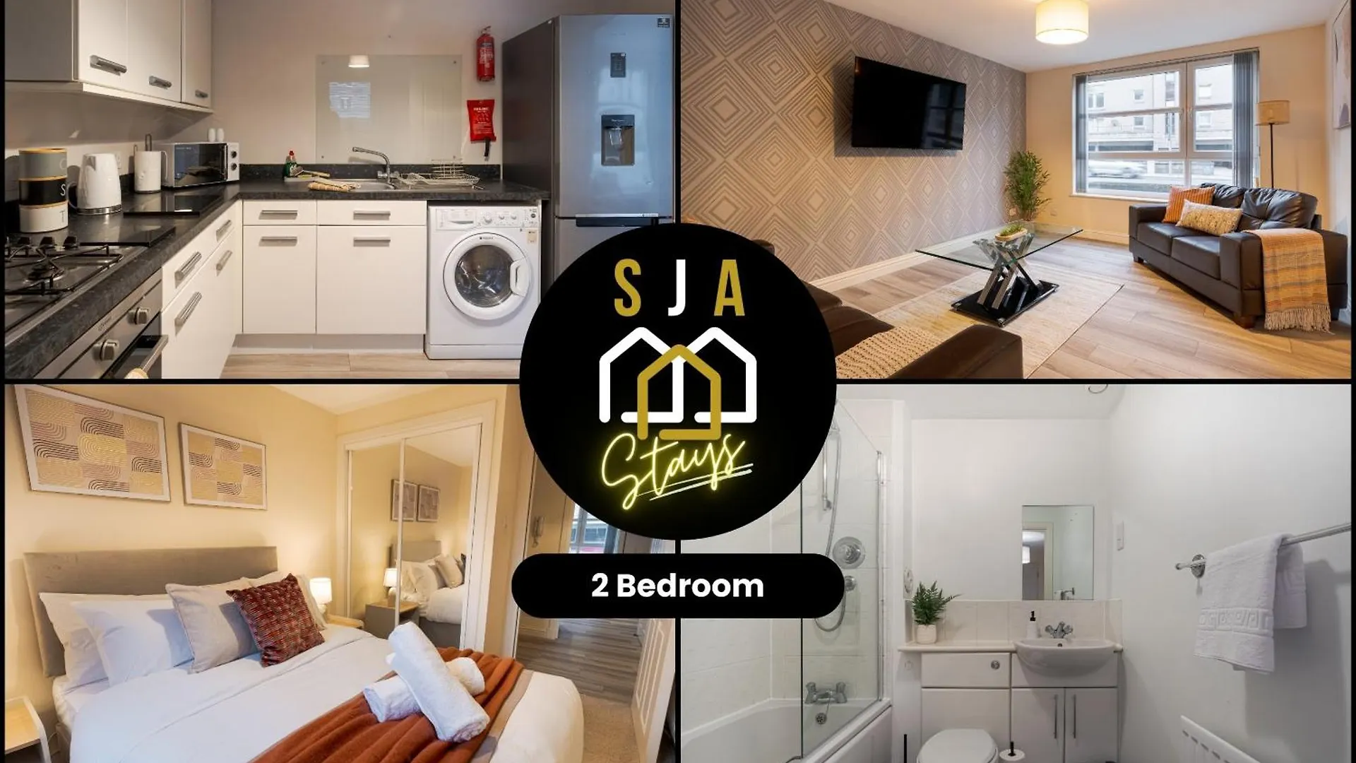 Virginia Street - Sja Stays - Modern 2 Bed Apartment Aberdeen